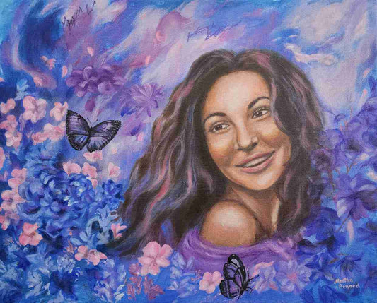 Among Blue Blossoms